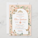 Search for peach butterfly birthday invitations Butterflies