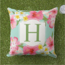 Search for tropical flower cushions Green