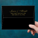 Search for black gold envelopes Return address