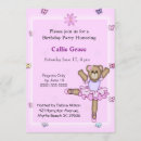 Search for ballerina bear invitations Dancer