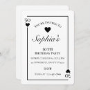 Search for playing cards birthday invitations Las vegas