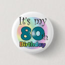 Search for 80th birthday badges Eighty