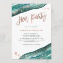 Search for teal hens party invitations Turquoise