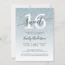 Search for silver glitter sweet 16 invitations 16th birthday