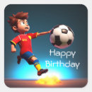 Search for soccer birthday stickers Player