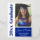 Search for blue and silver graduation invitations Simple