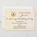 Search for golden retriever birthday invitations Dog birthday party