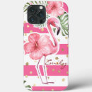 Search for flamingo pattern iphone cases White