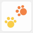 Search for orange paw print stickers Animal