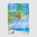 Search for tropical golf towels Watercolor