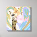 Search for colourful animal canvas prints Giraffe