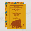 Search for woolly mammoth invitations For kids