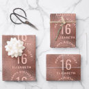 Search for rose gold foil wrapping paper Birthday