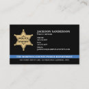 Search for sheriff business cards Police officer