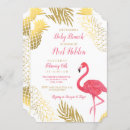 Search for sip and see baby girl shower invitations Gold