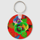Search for red background colour key rings Flowers