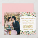 Search for pink and gold wedding invitations Vintage