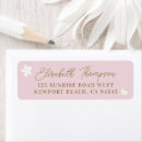 Search for pink daisy return address labels Baby in bloom