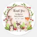Search for woodland animal thank you stickers Modern