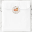 Search for fall baby shower favor stickers Thank you