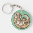 Search for cute otter key rings Kawaii