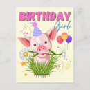 Search for pink pig birthday cards Farmer