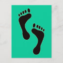 Search for footprints postcards Illustration