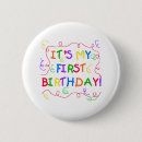 Search for 1 of colours badges 1st birthday