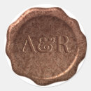 Search for bronze monogram stickers Metallic