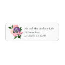 Search for pink purple floral return address labels Blush