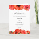 Search for watercolor wedding programs Wildflowers