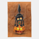 Search for cat cartoon tea towels Halloween