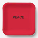 Search for peace plates Red
