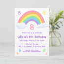 Search for pastel rainbow birthday invitations Clouds