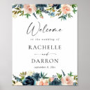 Search for navy and blush wedding signs Welcome