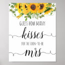 Search for floral bridal shower sign posters How many kisses