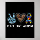 Search for autism puzzle ribbon posters Aspergers