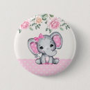 Search for pink elephant badges Baby girl
