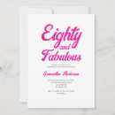 Search for fun 80th birthday invitations Eightieth