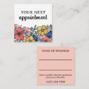 Search for beautiful appointment cards Beauty salon