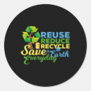 Search for earth reduce reuse recycle stickers Environmentalism