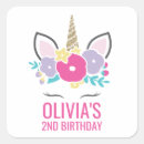 Search for glitter flower stickers Unicorn