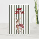 Search for deer christmas cards Red