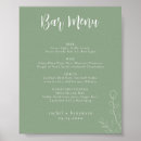 Search for menu wedding posters Greenery