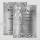 Search for silver glitter bridal shower invitations Luxury