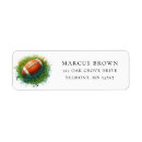 Search for sports return address labels Watercolor