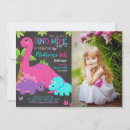 Search for girl dinosaur birthday invitations Stomp chomp and roar