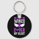 Search for purple wings key rings Heart