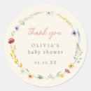 Search for floral wreath baby shower stickers Watercolor