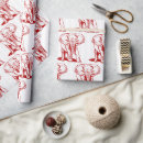 Search for white elephant wrapping paper Red